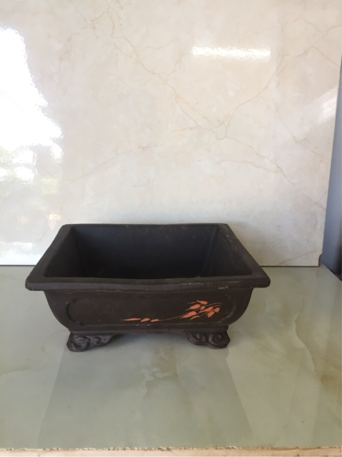 Bộ 3 chậu đất nung bonsai ( chữ nhật)
