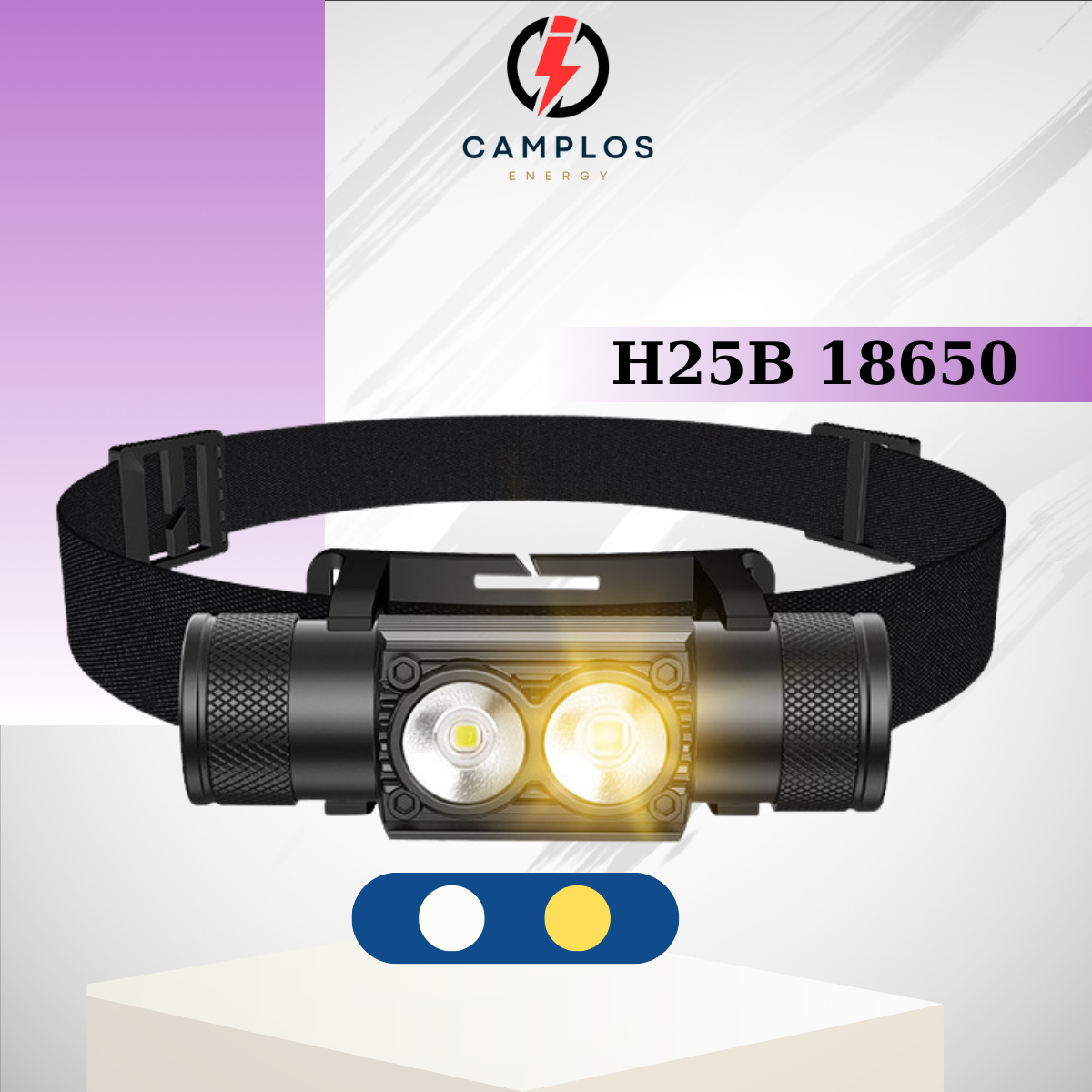 Đèn pin đội đầu mini siêu sáng H25B ánh sáng trắng sáng vàng pin 18650 đèn đội đầu mini nhỏ gọn siêu nhẹ hợp kim nhôm