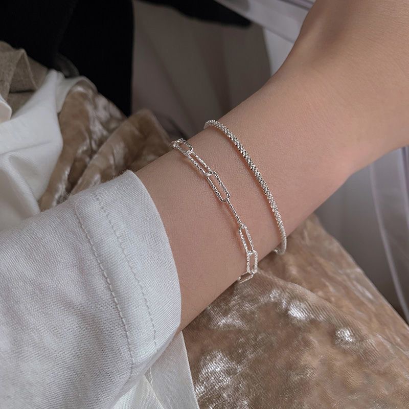 Vòng tay bạc đính đá zircon luxury korea phụ kiện thời trang cho nữ vt08