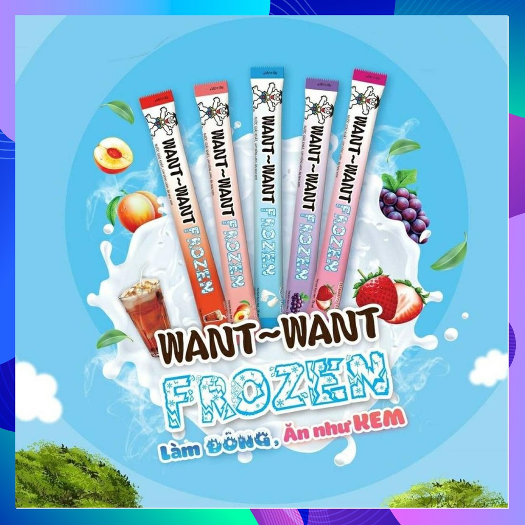20 cây Kem Trái Cây Want Want mát lạnh sảng khoái (mix đủ mùi)