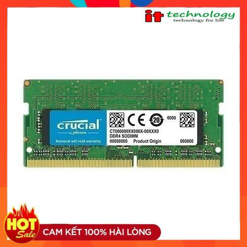 RAM Laptop Crucial 4GB DDR4 2666MHz SODIMM - Hàng Nhập Khẩu Giá 950,000 Đồng*Miễn phí vận chuyển