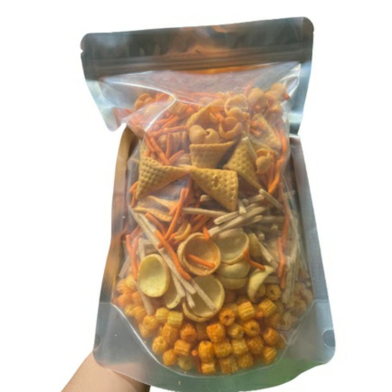 500g snack tá lả, bim bim mix, snack bim bim tổng hợp