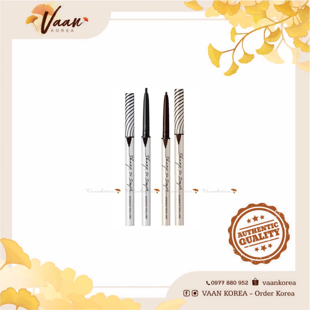 Chì kẻ mí Clio Waterproof Sharp Pencil Liner