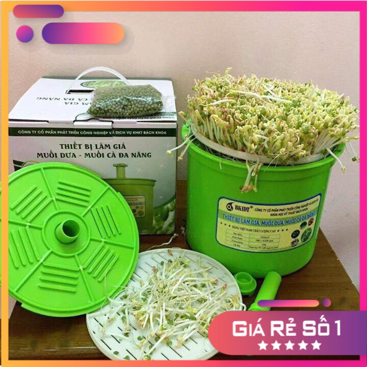 Thiết bị làm giá đỗ dưa hành dưa cà bách khoa bkidt 2016 - lazadmall