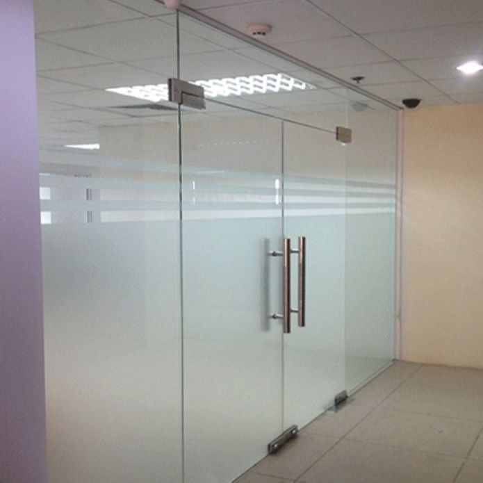 Decal dán kính mờ 3d chống nắng, chống nhìn trộn màu trắng trơn, khổ rộng 60cm