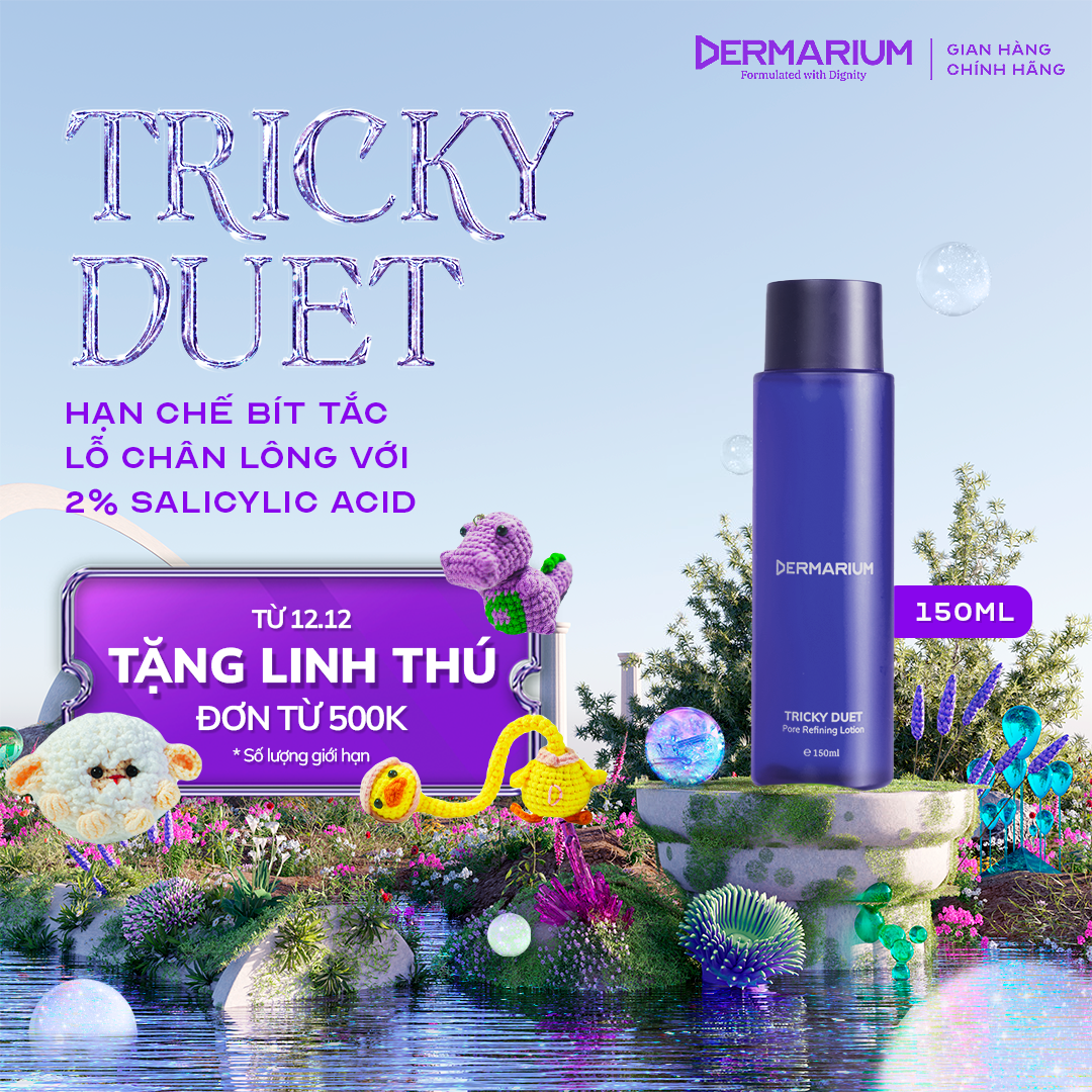 Dermarium Tricky Duet - 2% Salicylic Acid tẩy da chết lỗ chân lông