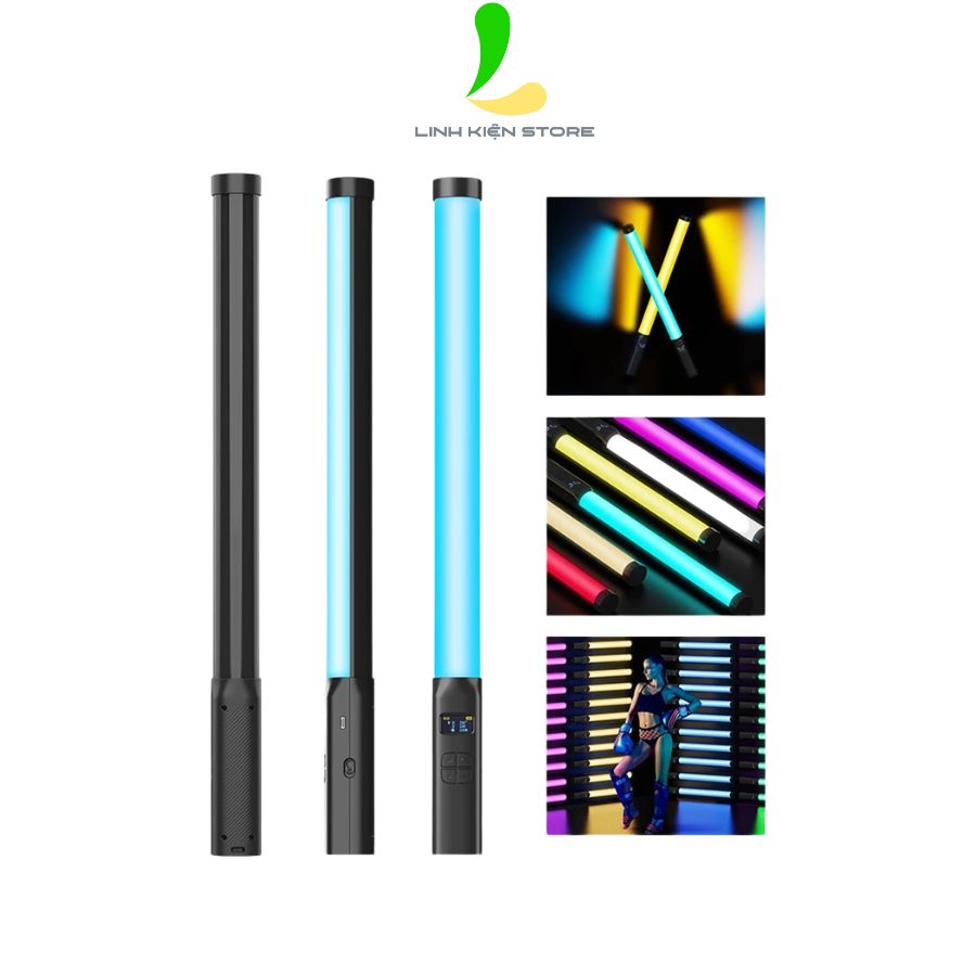 Đèn Led ống từ tính cầm tay đổi màu Ulanzi VL119 RGB - Thiết bị trợ sáng RGB dải nhiệt màu rộng, hỗ trợ 20 hiệu ứng ảnh