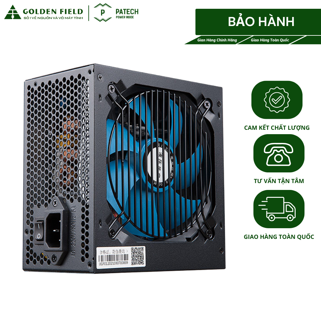 Nguồn Máy Tính Golden Field Smartcore Pro 780PRO, 700W 80plus Bronze |Patech Electronics Giá 1,645,000 Đồng*Miễn phí vận chuyển