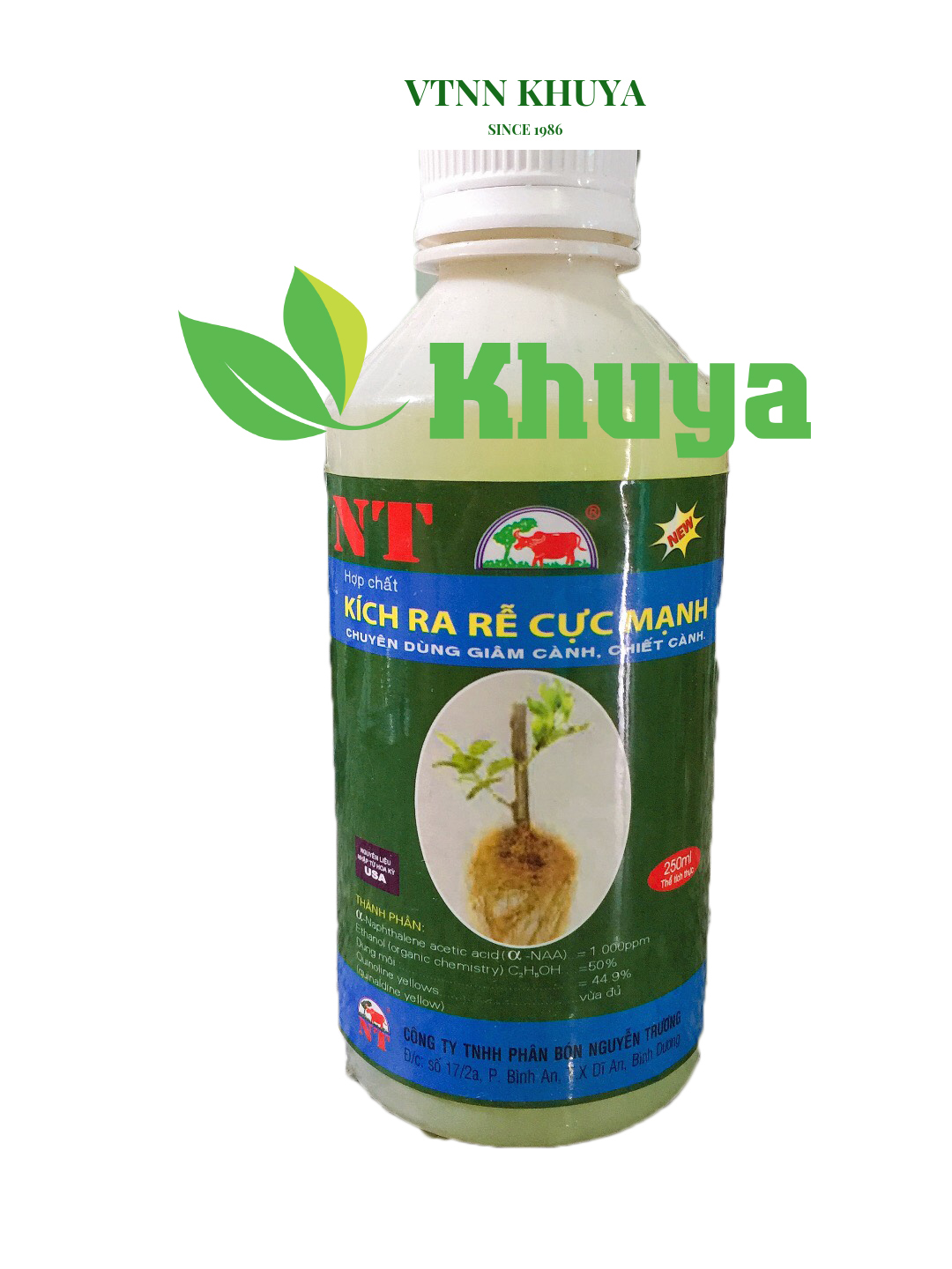 Phân bón NT Hợp chất kích thích ra rễ cực mạnh 250ml