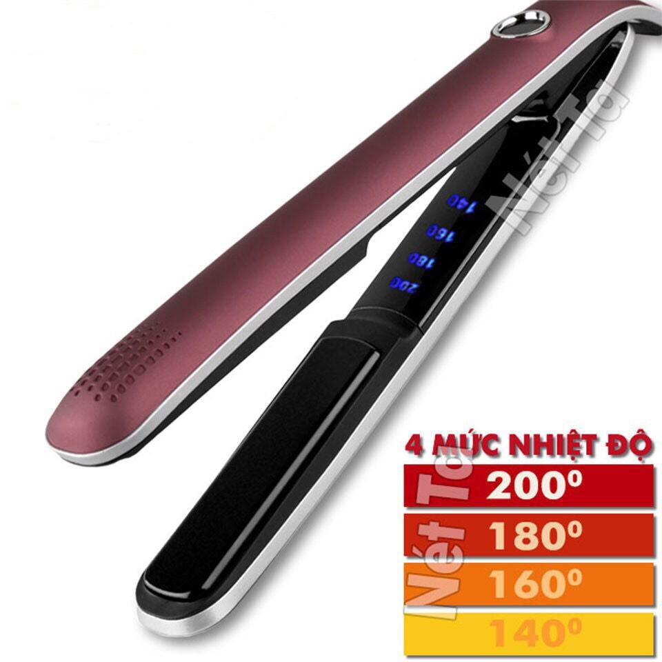 Máy duỗi tóc có 4 mức chỉnh nhiệt công suất 35w kemei KM 2203
