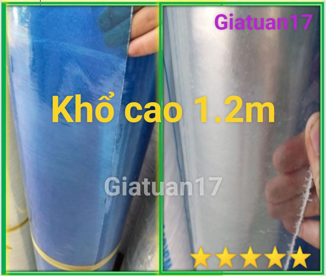 (loại dày 8zem,khổ cao 1.2m)Tôn nhựa lấy sáng, che mái 2 lớp dày dặn, 8zem(0.8mm)