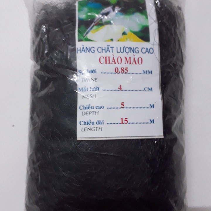Lưới bẫy chim chào mào cao 5m dài 10m, 20m, 30m, 40m, 50m