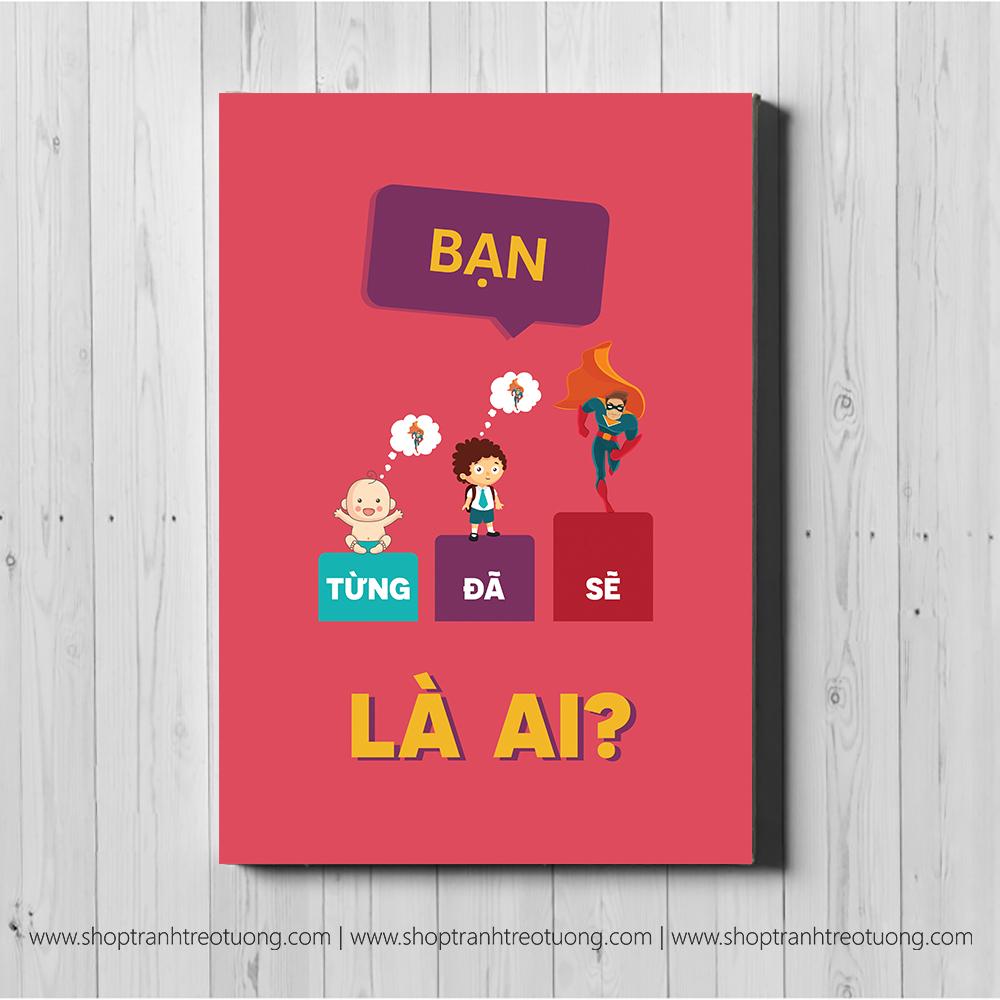 Tranh treo tường: Bạn từng, đã, sẽ là ai?, Tranh treo tường chất lượng cao, siêu sắc nét, đẹp giá rẻ tại Du Mục Art