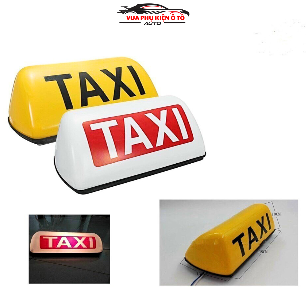 Mào taxi - có đèn - đế nam châmcỡ 28cm