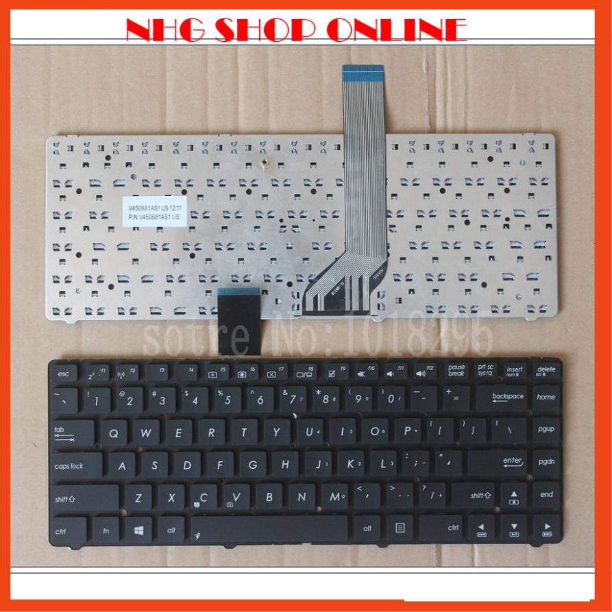 Bàn phím ASUS A45 A85 A85V R400 R400V R400VD U44 S46 N45 E45 AK46 N46 P45 Đen