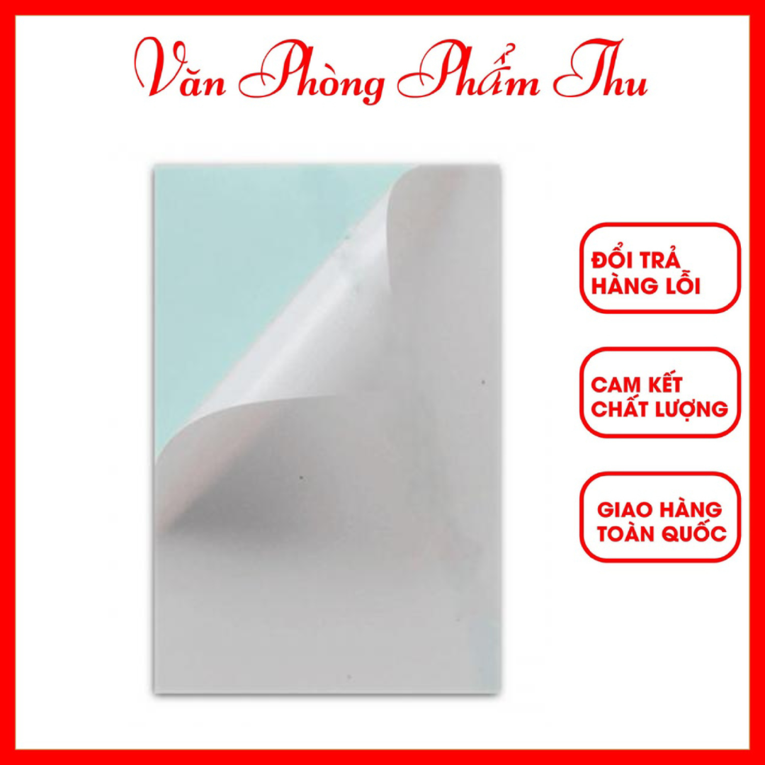 Giấy decal a4 đế xanh - decal a4 đế xanh mặt trắng bám dính tốt