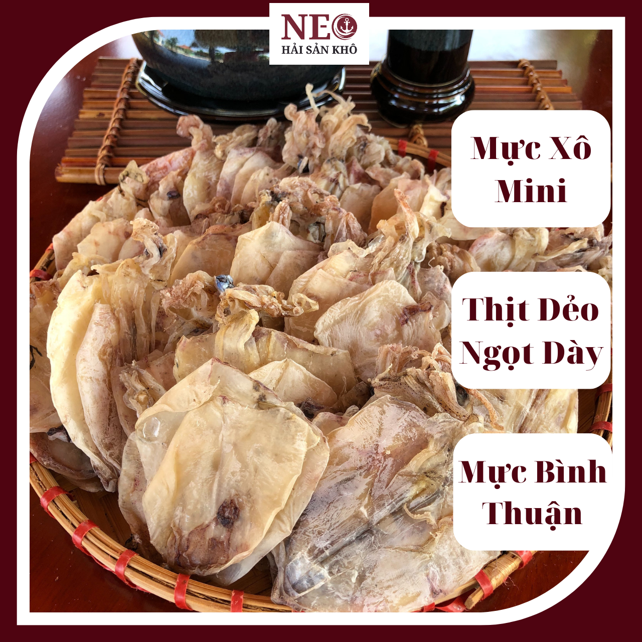 1 kg mực khô thượng hạng size mini neo hải sản khô