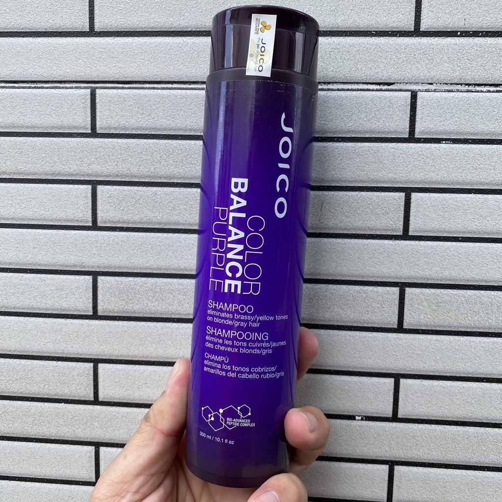 Dầu Gội Bổ Sung Sắc Tố Tím Và Khử Ánh Vàng  Dành Cho Tóc Nhuộm Tone Lạnh JOICO Balance Purple Shampoo 300ml