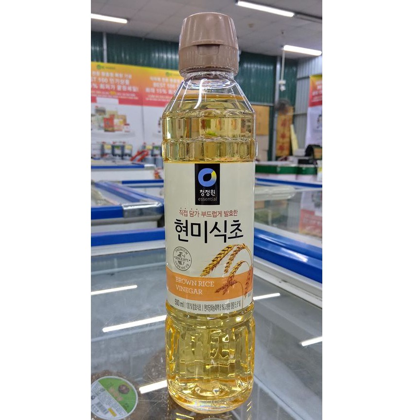Dấm gạo lứt hàn quốc 500ml - 현미식초