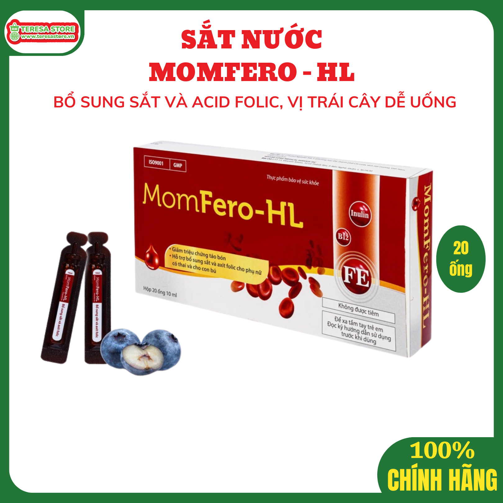 Sắt Nước Cho Bà Bầu - Momfero HL