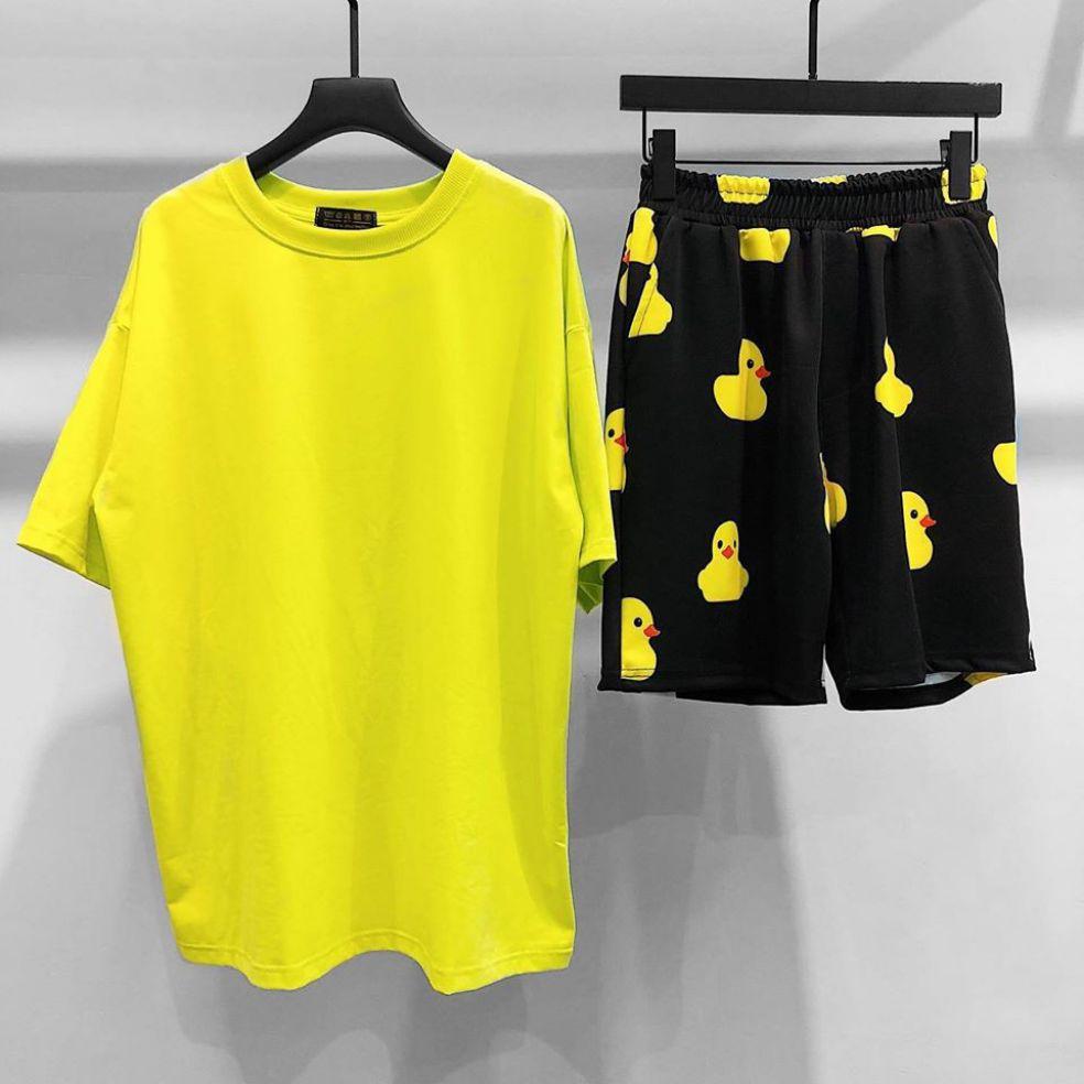 [HCM]Áo Oversize Xanh Neon - Áo thun trơn form rộng tay lửng Unisex cực đẹp màu xanh chuối