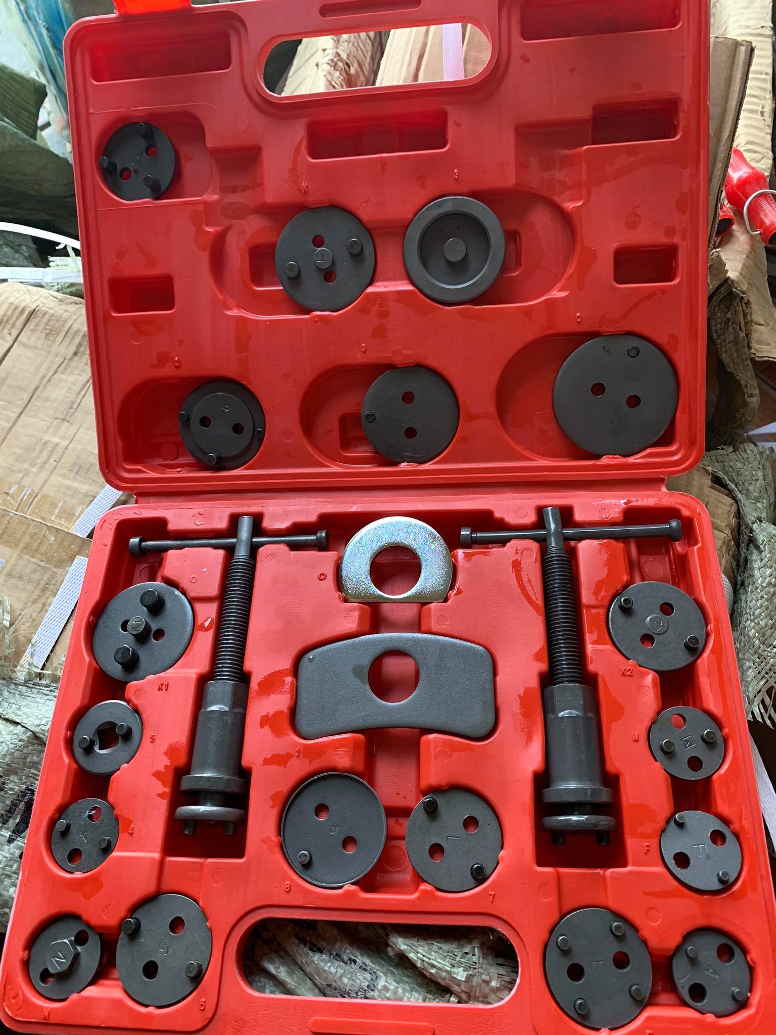 Bộ vam ép piston phanh đĩa 22 chi tiết