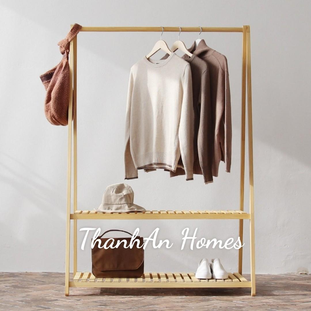 [HCM]GIÁ TREO QUẦN ÁO 2 TẦNG CHỮ A - BIG SIZE Dài 86x150 cm