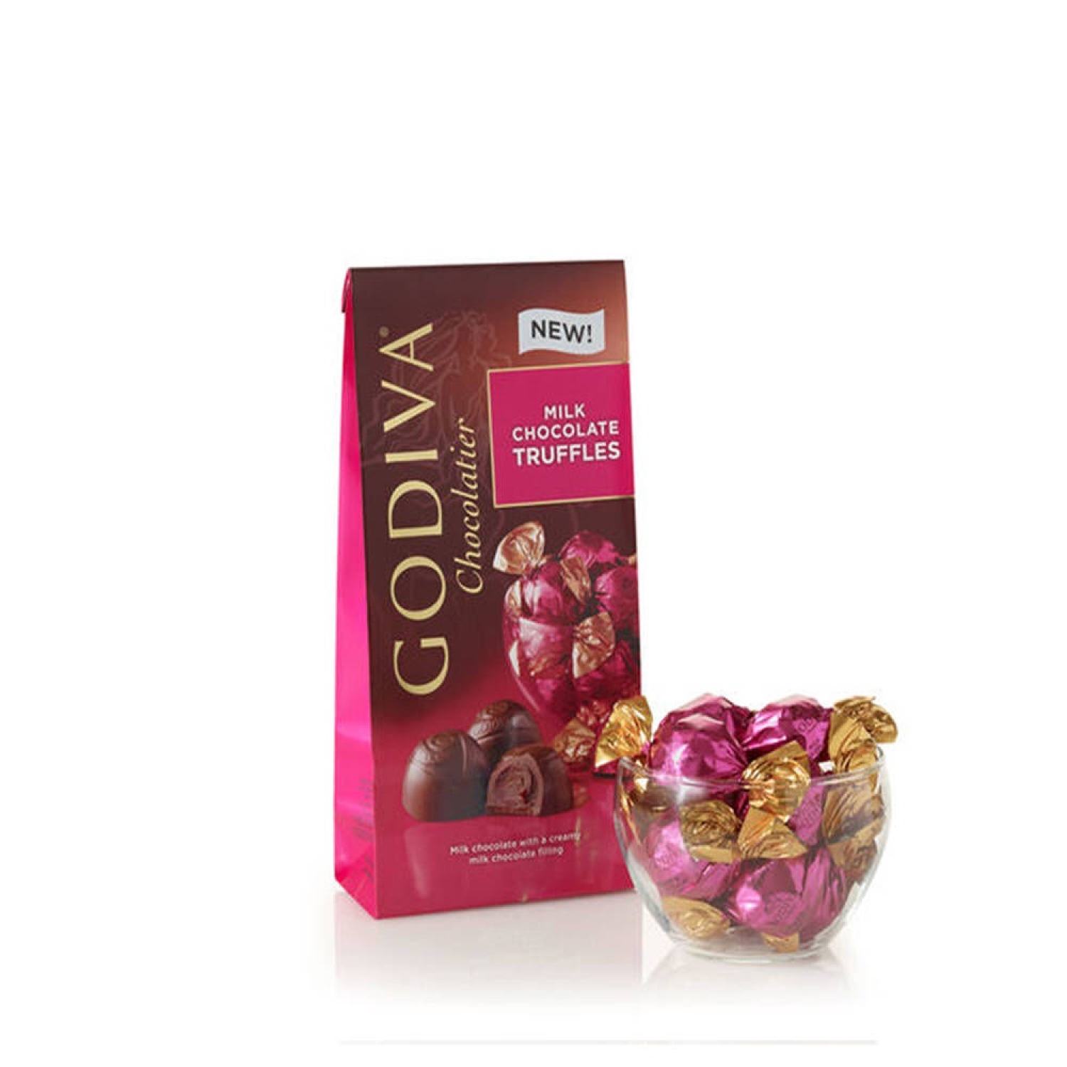 Chocolate GODIVA ngon ƞhất thế giới Truffles : Túi 19 cái 204g vị Wrapped Milk Chocolate
