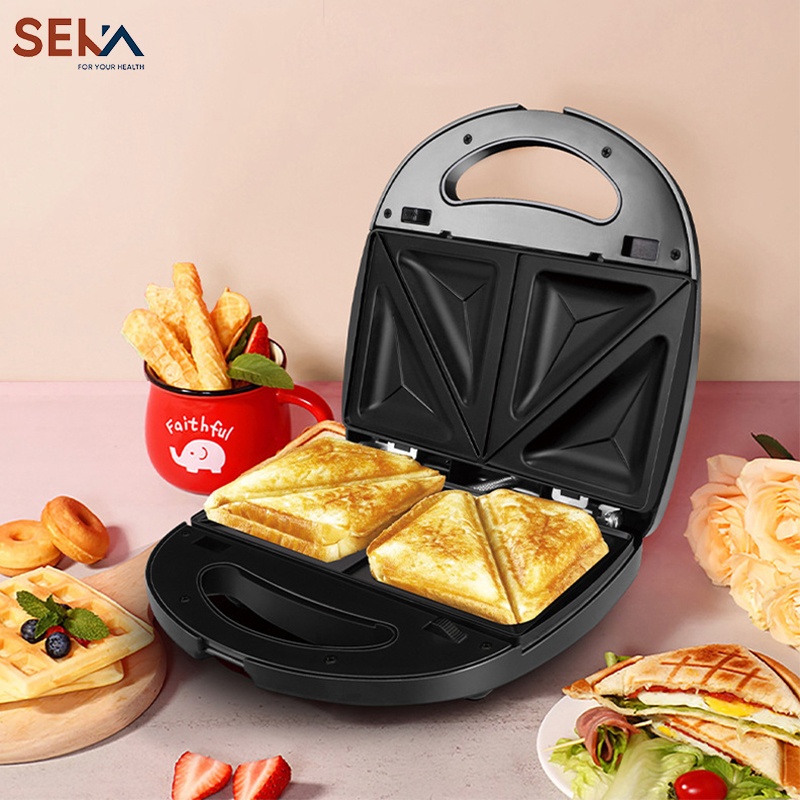 Máy nướng bánh mì sandwich seka sk 550 chống dính tốt, vệ sinh dễ dàng