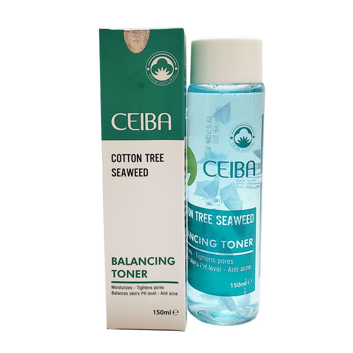 Toner cân bằng dầu sáng da ngừa mụn từ tảo biển ceiba 150ml