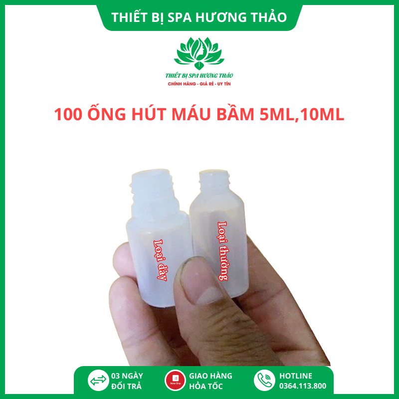 Combo 100 ống hút máu bầm 5ml, 10ml dày xịn