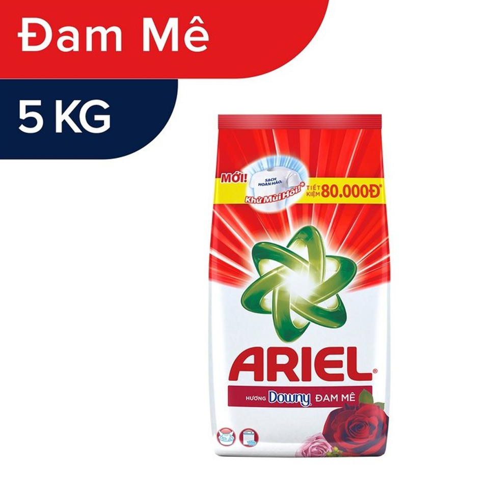 [HCM]Bột giặt Ariel hương nắng mai 5kg