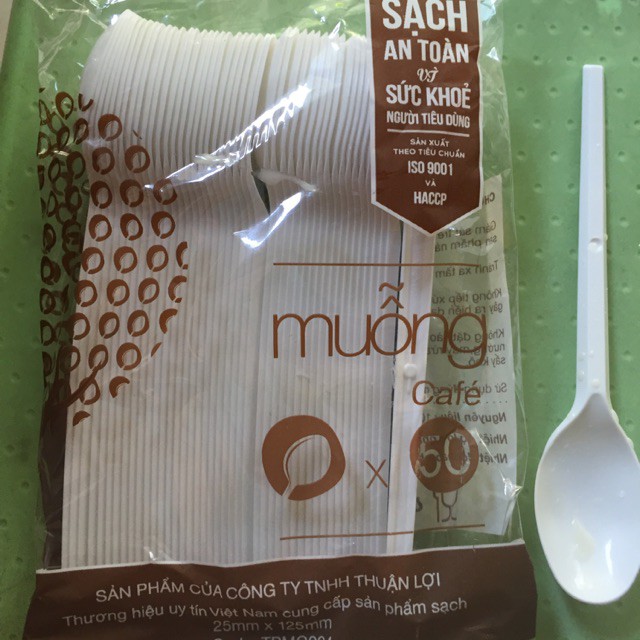 50 muỗng cà phê 125mm dùng 1 lần, thìa sữa chua, múc kem - coffee spoon