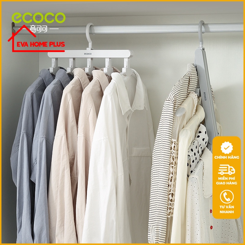 Móc treo quần áo ecoco, móc treo đa năng, mắc treo quần áo thông minh đồ gia dụng thông minh