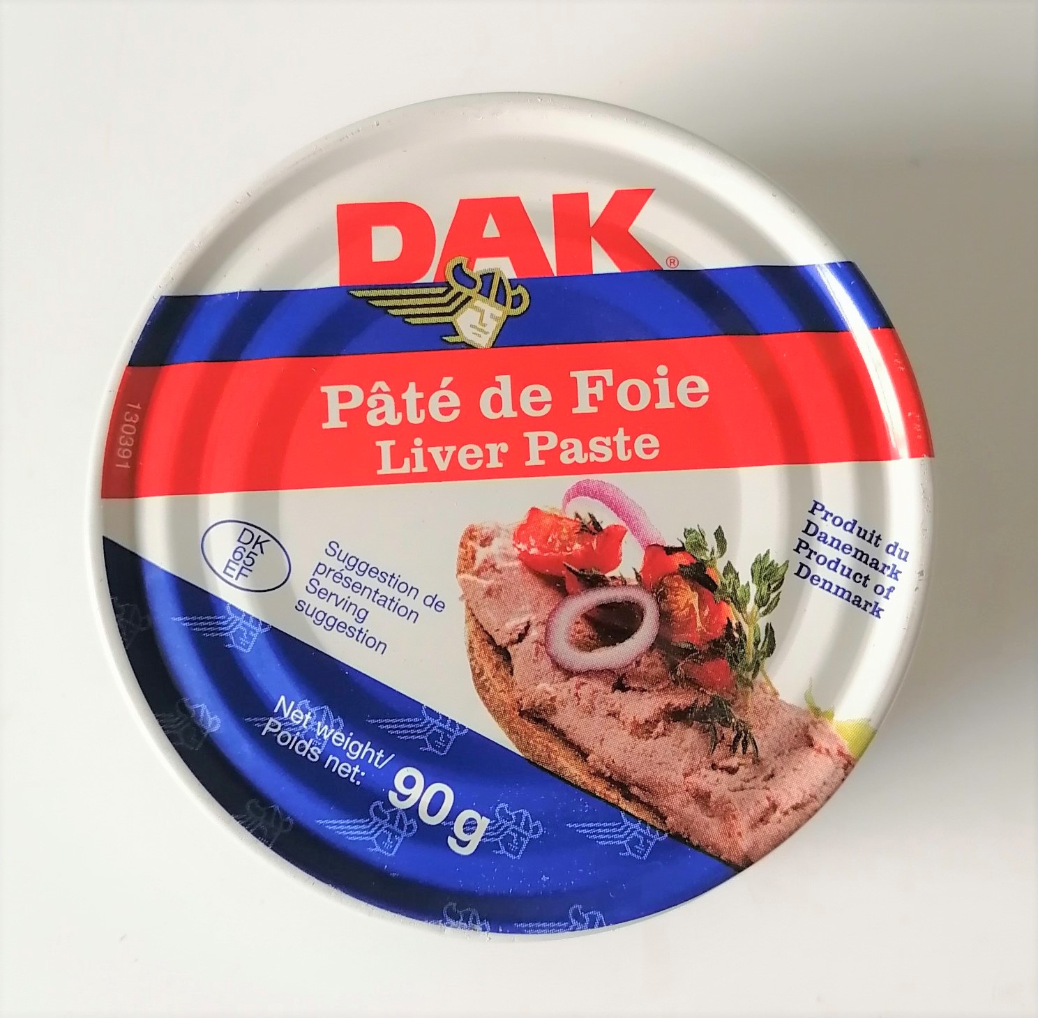 [90g – Hộp tròn] Patê gan heo [Denmark] DAK Pork Liver Paste (tgc-hk)