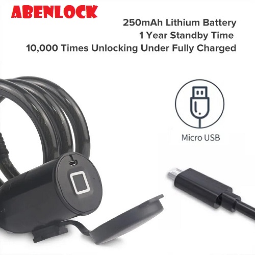 Khoá vân tay xe máy, xe đạp bl8585 abenlock