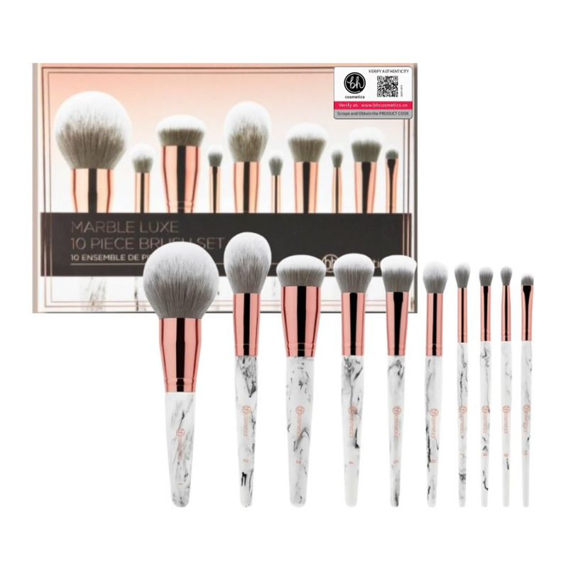 Bộ Cọ Trang Điểm Bh Cosmetics Marble Luxe 10 Piece Brush Set