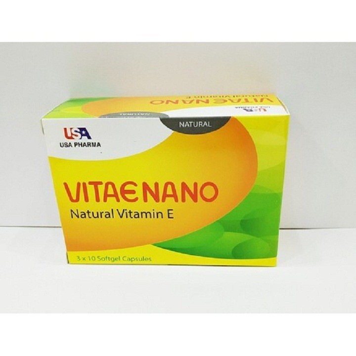 [hàng chính hãng]VITAMIN E400 NANO - GIÚP DUY TRÌ VẺ ĐẸP CỦA DA , GIẢM NÁM DA , TÀN NHANG NGUYÊN LIỆU NHẬP KHẨU MỸ - HỘP 30 VIÊN