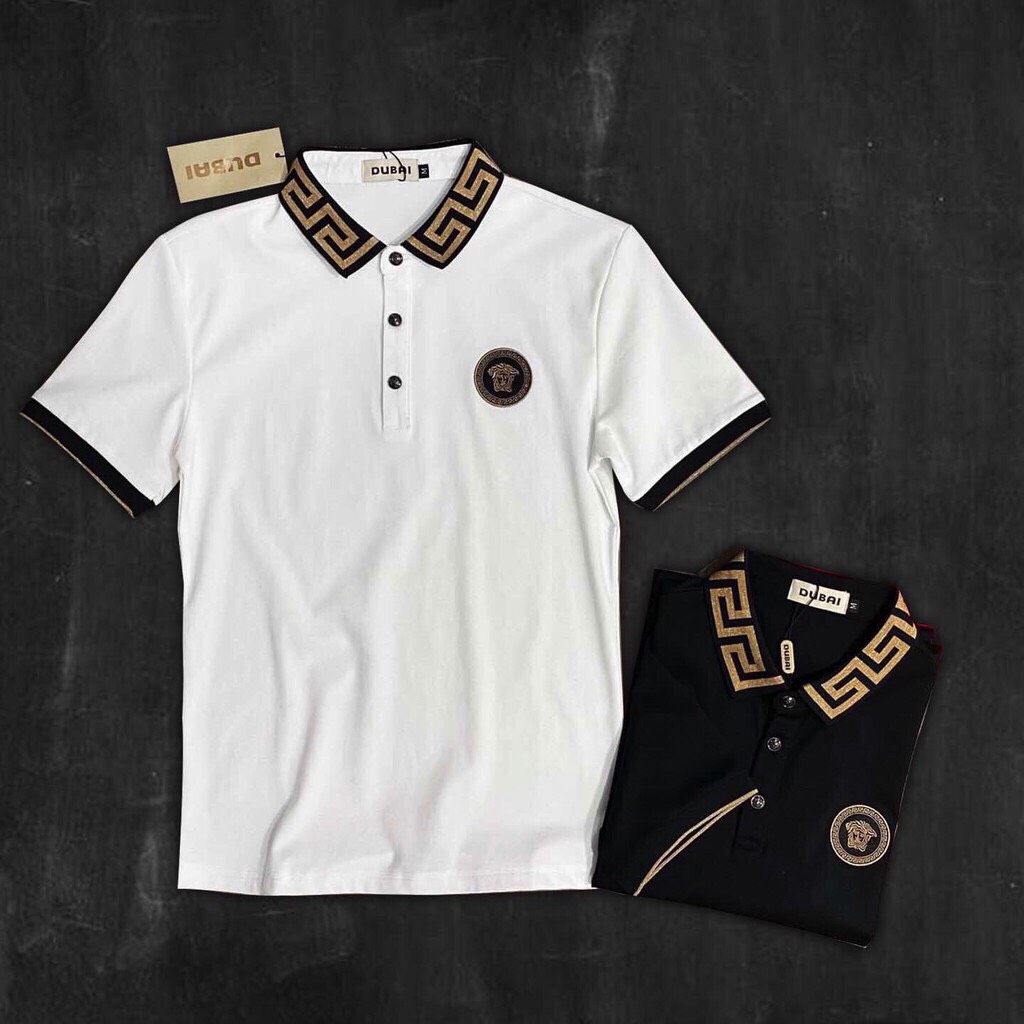 Áo polo nam chất vải cotton gai logo thêu cao cấp