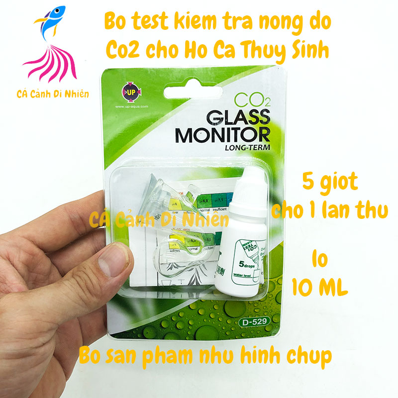 Bộ kiểm tra nồng độ co2 test co2 up-aqua cho hồ cá thuỷ sinh d-529
