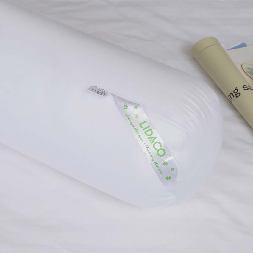 Ruột gối ôm ép hơi bông trắng kích thước 35x100cm
