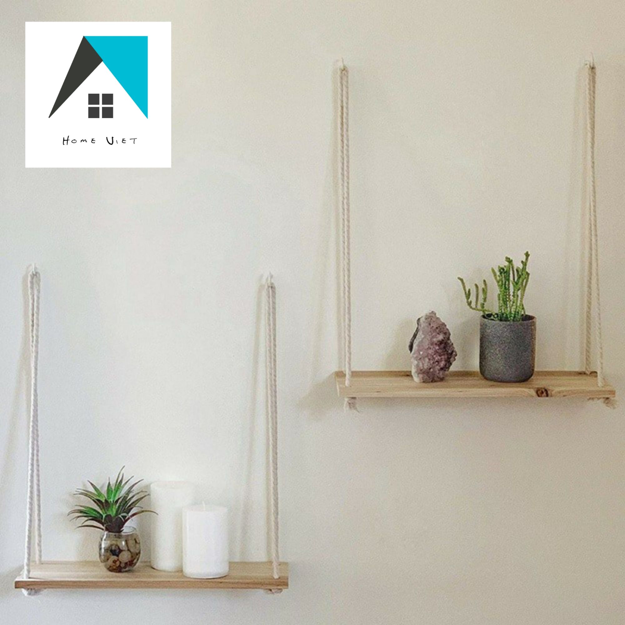 [HCM]Kệ gỗ treo tường [GIÁ XẢ KHO] decor nội thất - Home Việt