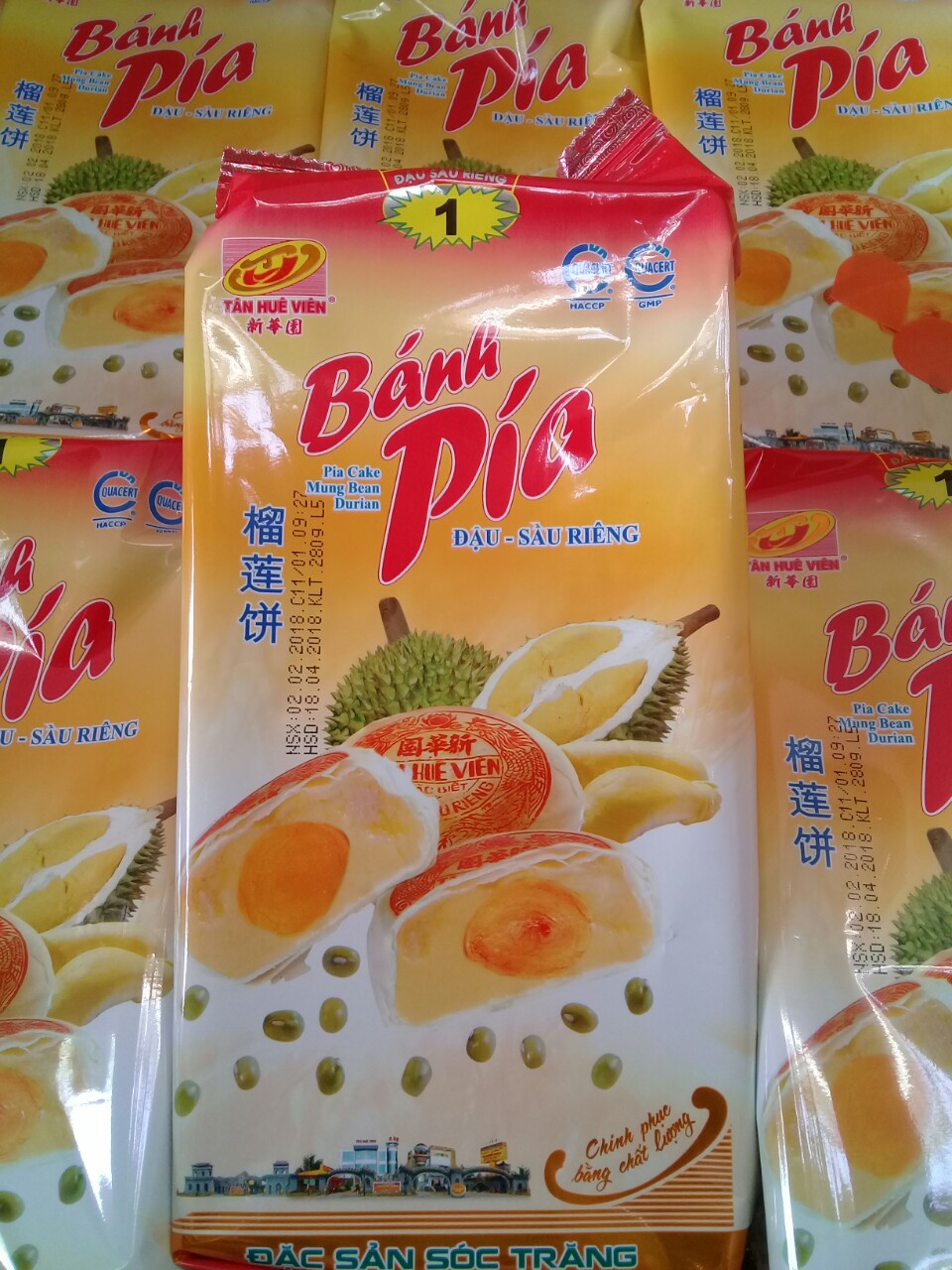 Bánh pía số 1, tân huê viên, 270gr/4 cái