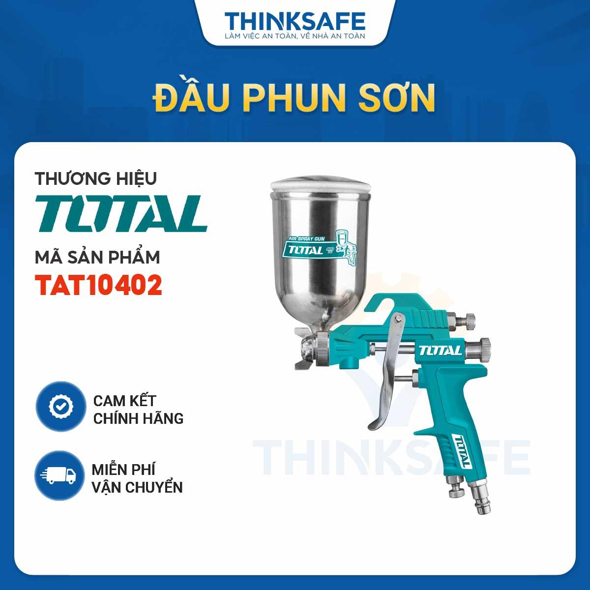 Sung phun sơn total tat10402 vít tu lê dung tích bình 400cc dụng cụ phun sơn khí nén - thinksafe