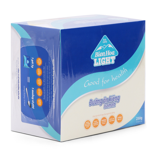 Đường ăn kiêng isomalt Biên Hòa hộp 250g (50 gói)