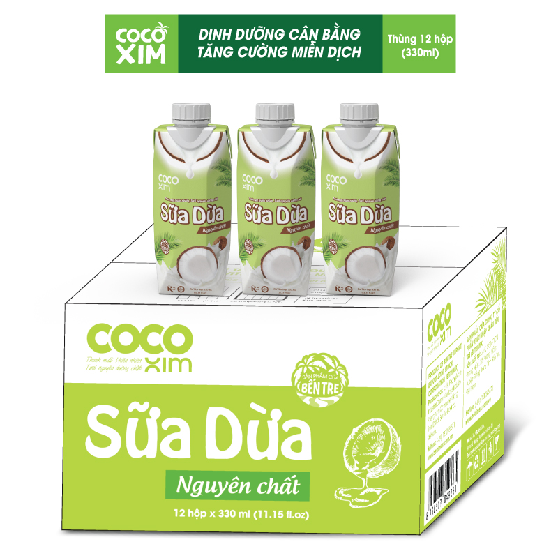 Combo 3  Hộp Sữa dừa đóng hộp Cocoxim Orginal 330ml/hộp