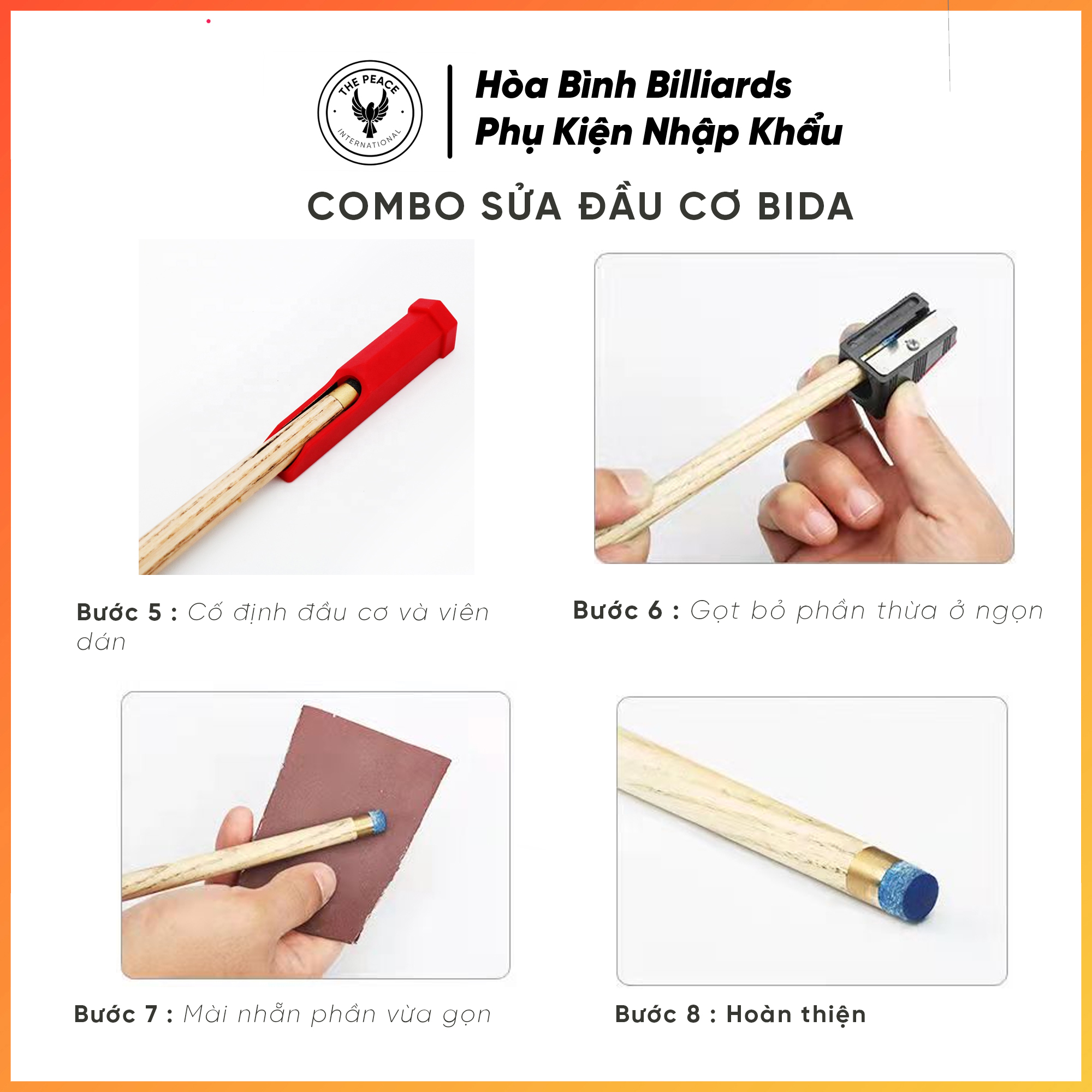 Combo sửa đầu cơ bida