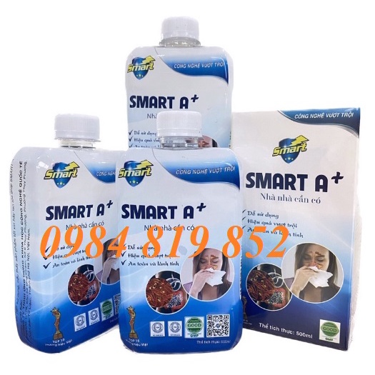 Combo 3 nước a - dung dịch sát khuẩn anolyte - smart a+- chai 500ml