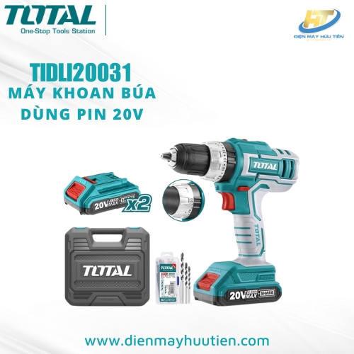 Máy khoan búa dùng pin lithium 20v tidli20031