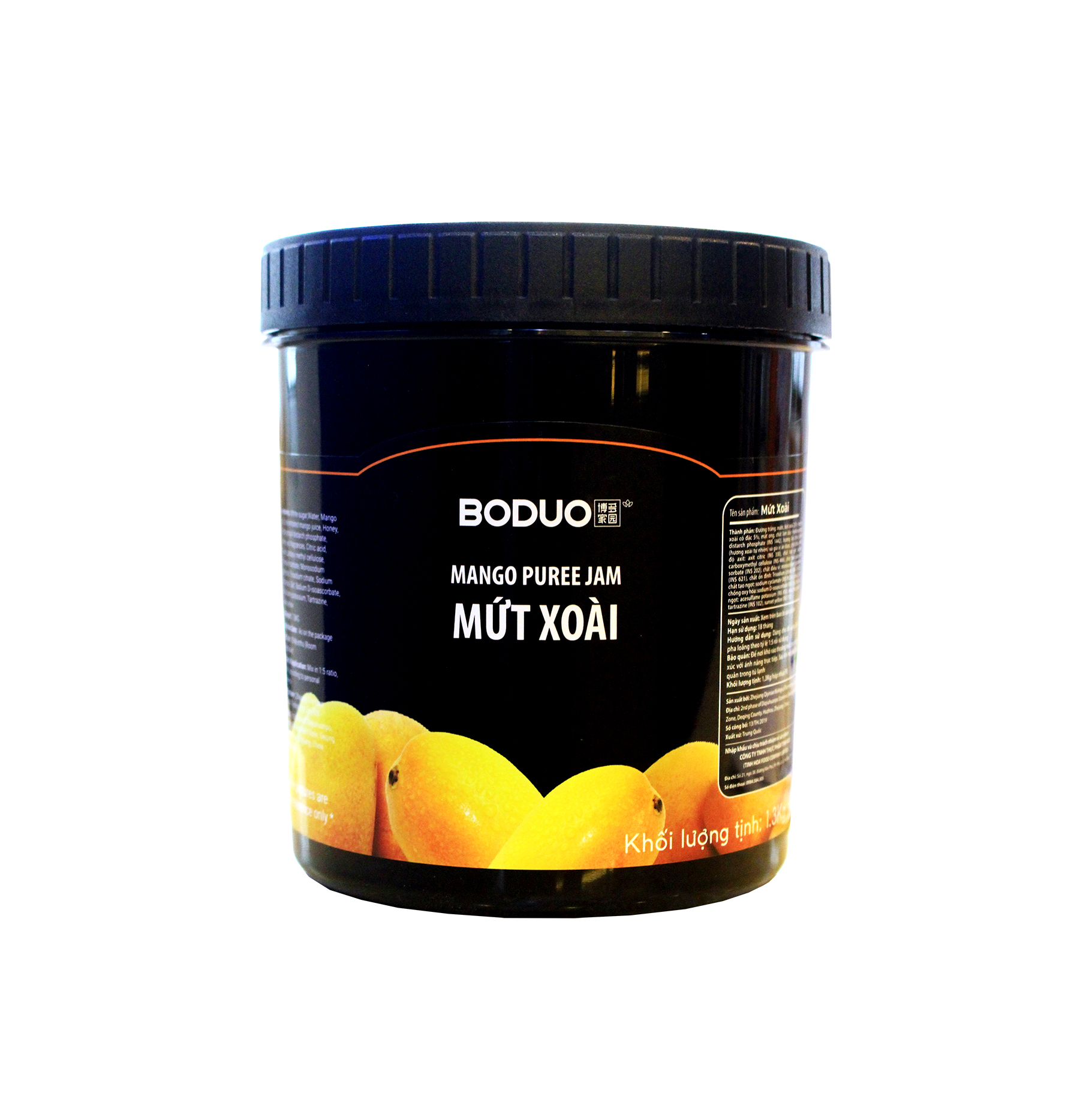 Sốt Xoài Boduo 1,3kg Mứt pha chế trà sữa trà hoa quả đónghộp